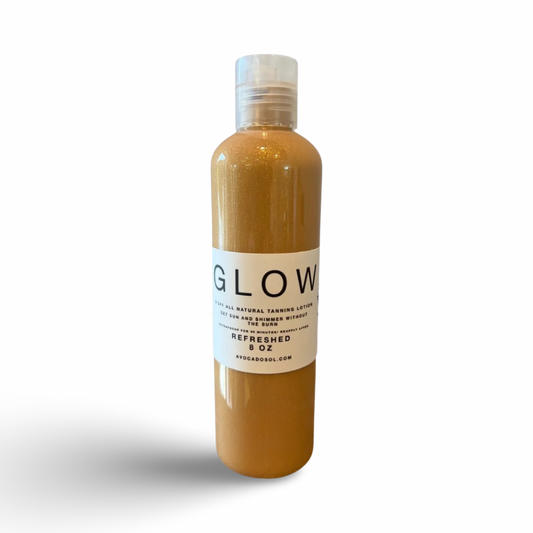 GLOW Tinted Mineral Tanning Lotion (8 SPF) Reef Safe + Waterproof